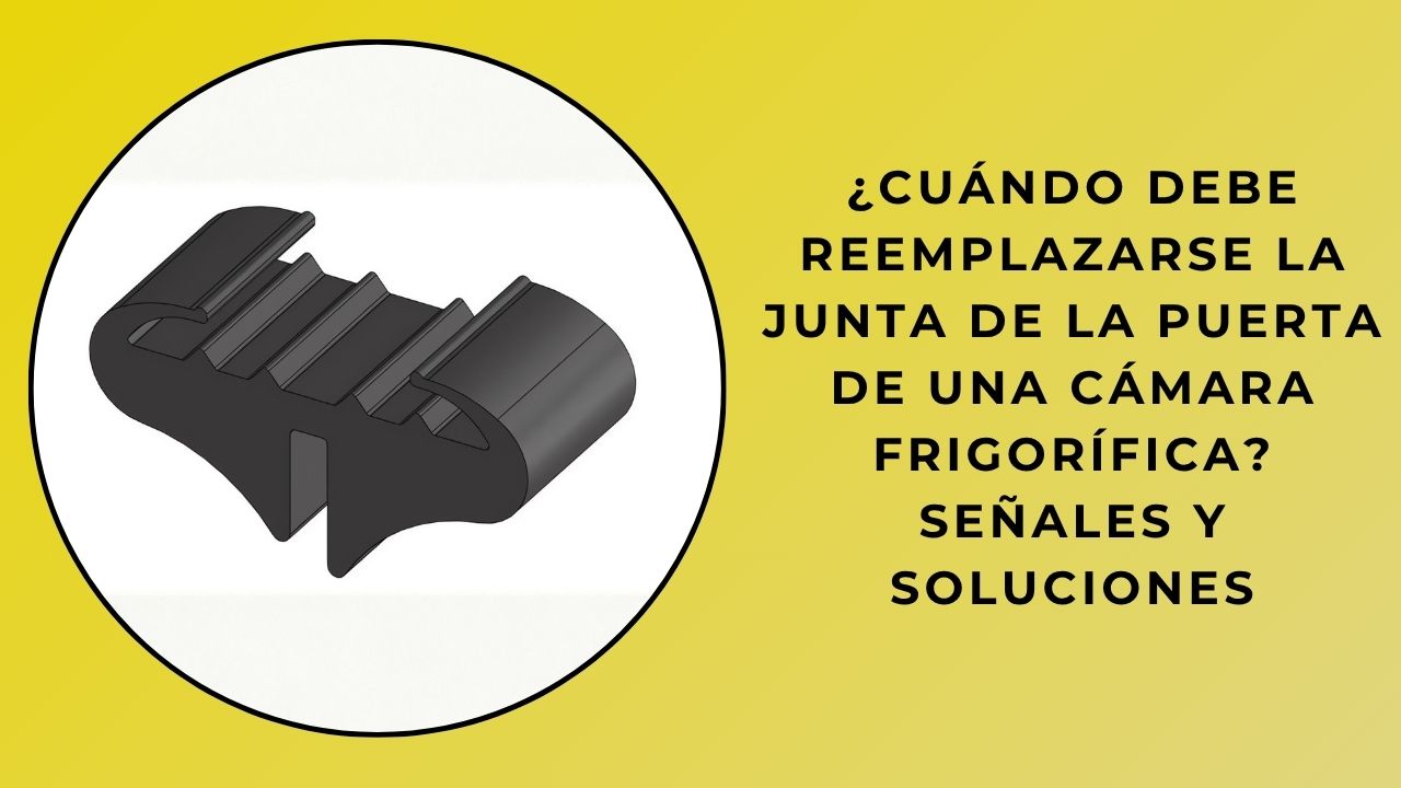 ¿Cuándo se debe reemplazar la junta de la puerta de una cámara fría? Señales y soluciones