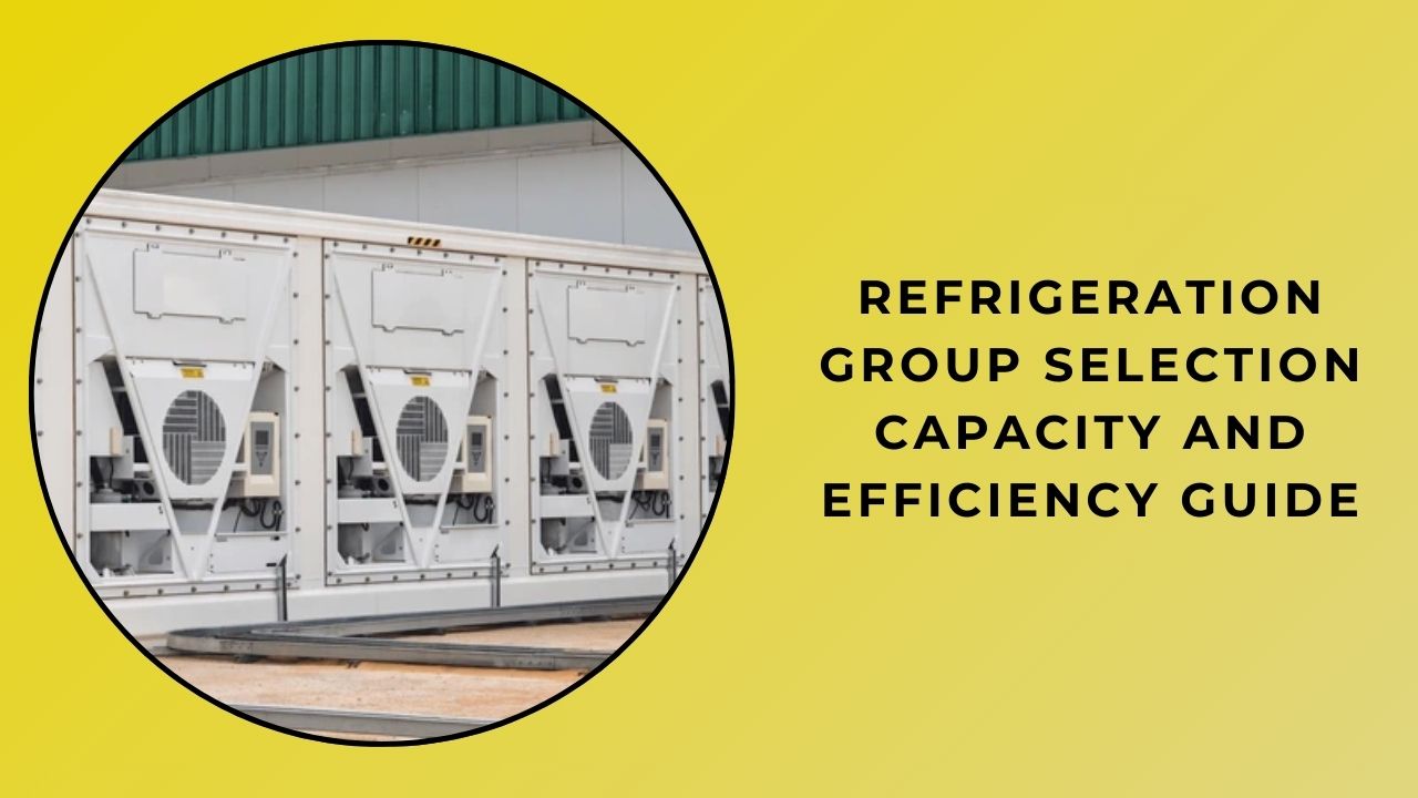 Refrigeration Group Selection Capacity and Efficiency Guide