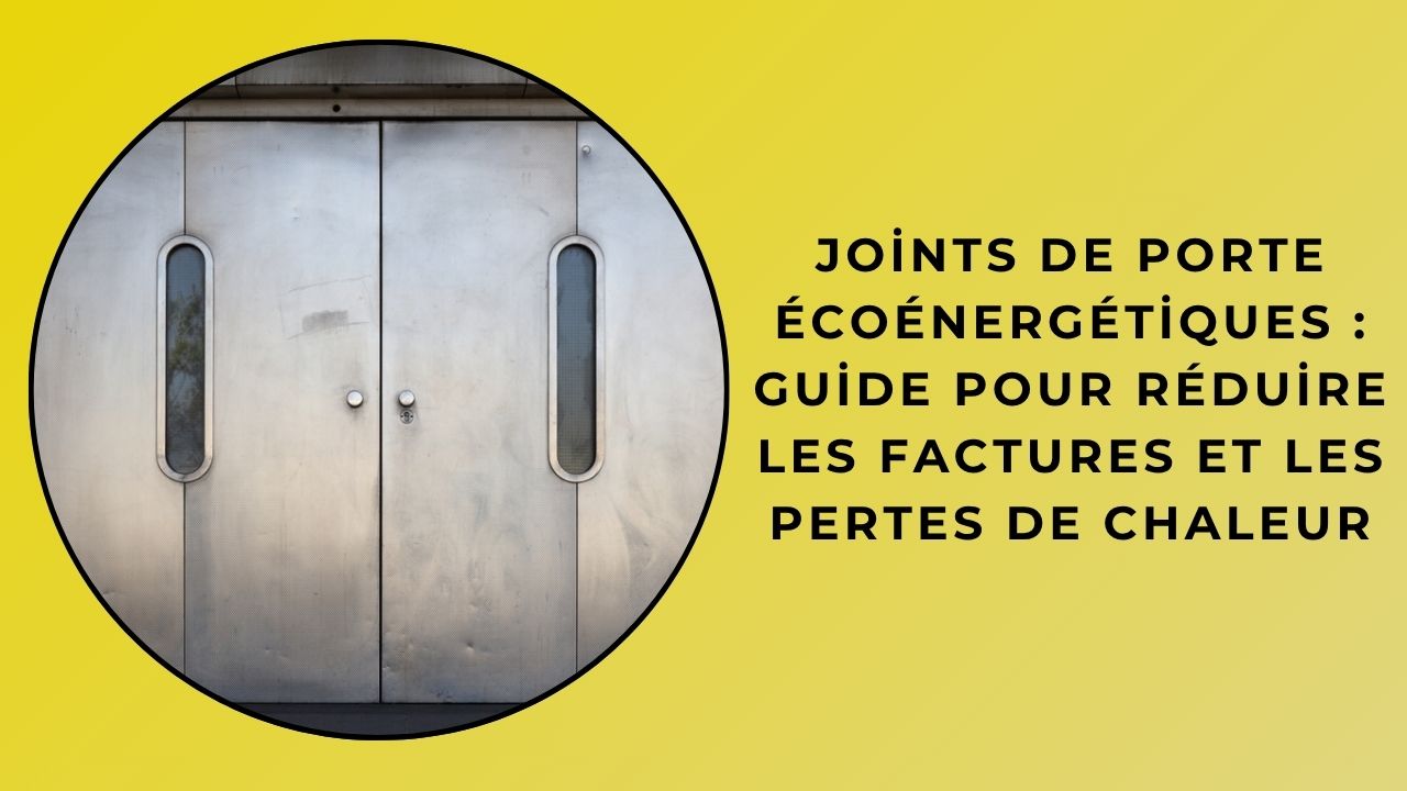 Joints De Porte Écoénergétiques : Guide Pour Réduire Les Factures Et Les Pertes De Chaleur