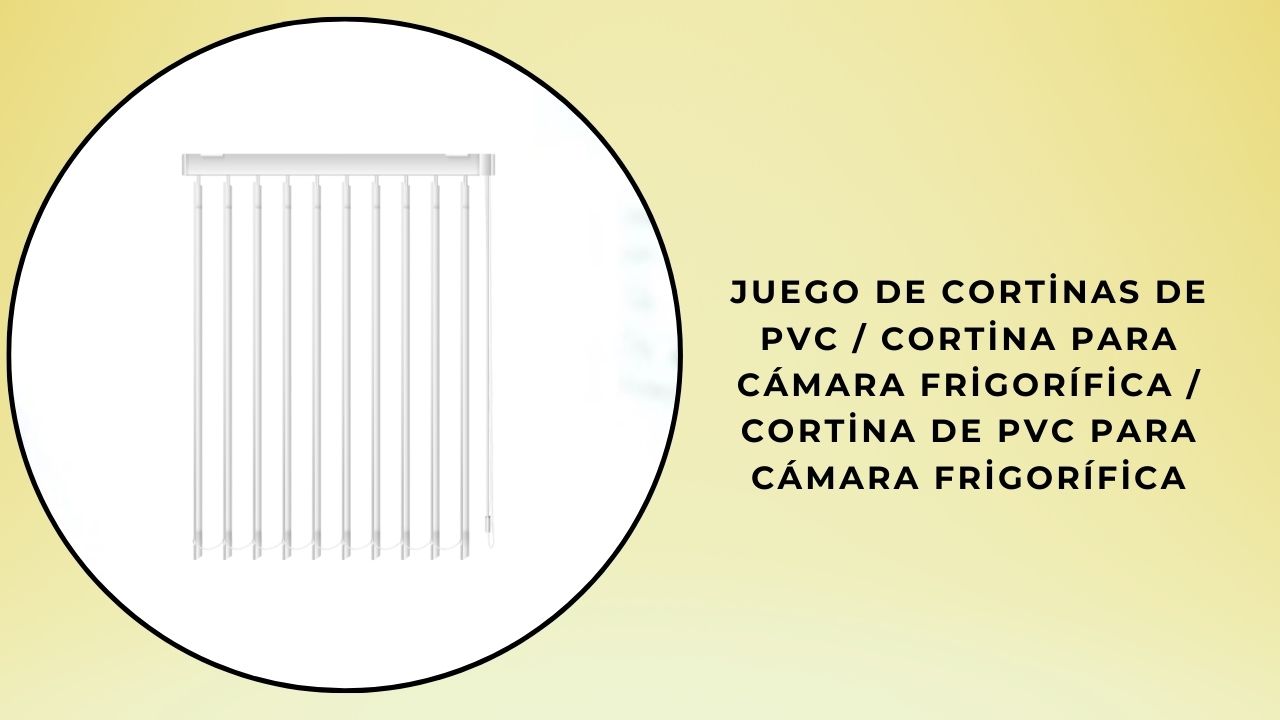 Juego de cortinas de PVC / Cortina para cámara frigorífica / Cortina de PVC para cámara frigorífica