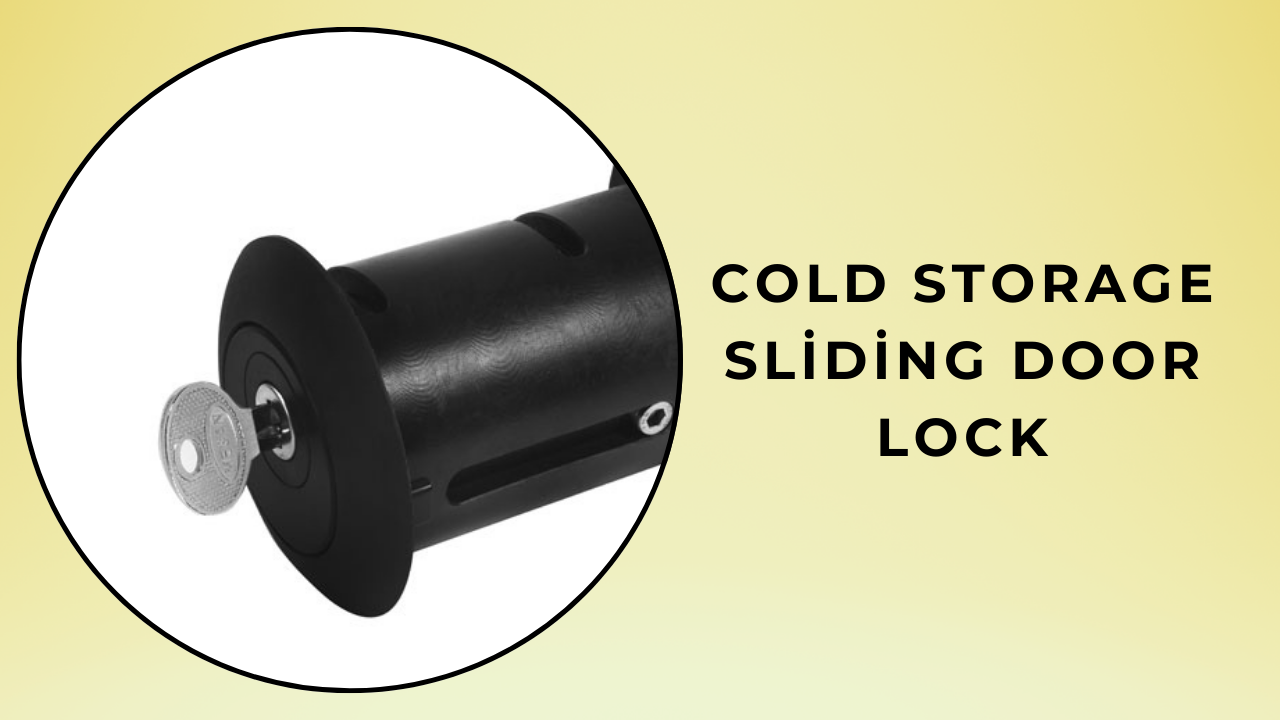 Cold storage sliding door lock